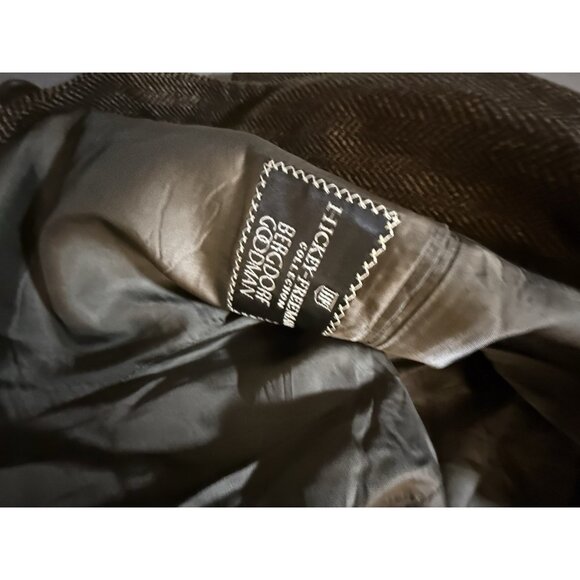 Hickey Freeman Mens Herringbone Cashmere Blazer Size 40 Old Money Classic Career - Picture 2 of 12